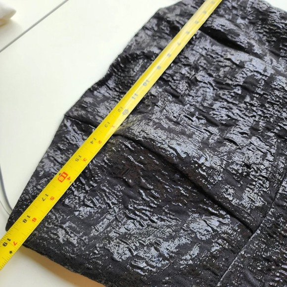 H&M Womens Whimsigoth Metallic Bandeau Peplum Tube Top Corset Size L Black - Picture 9 of 11